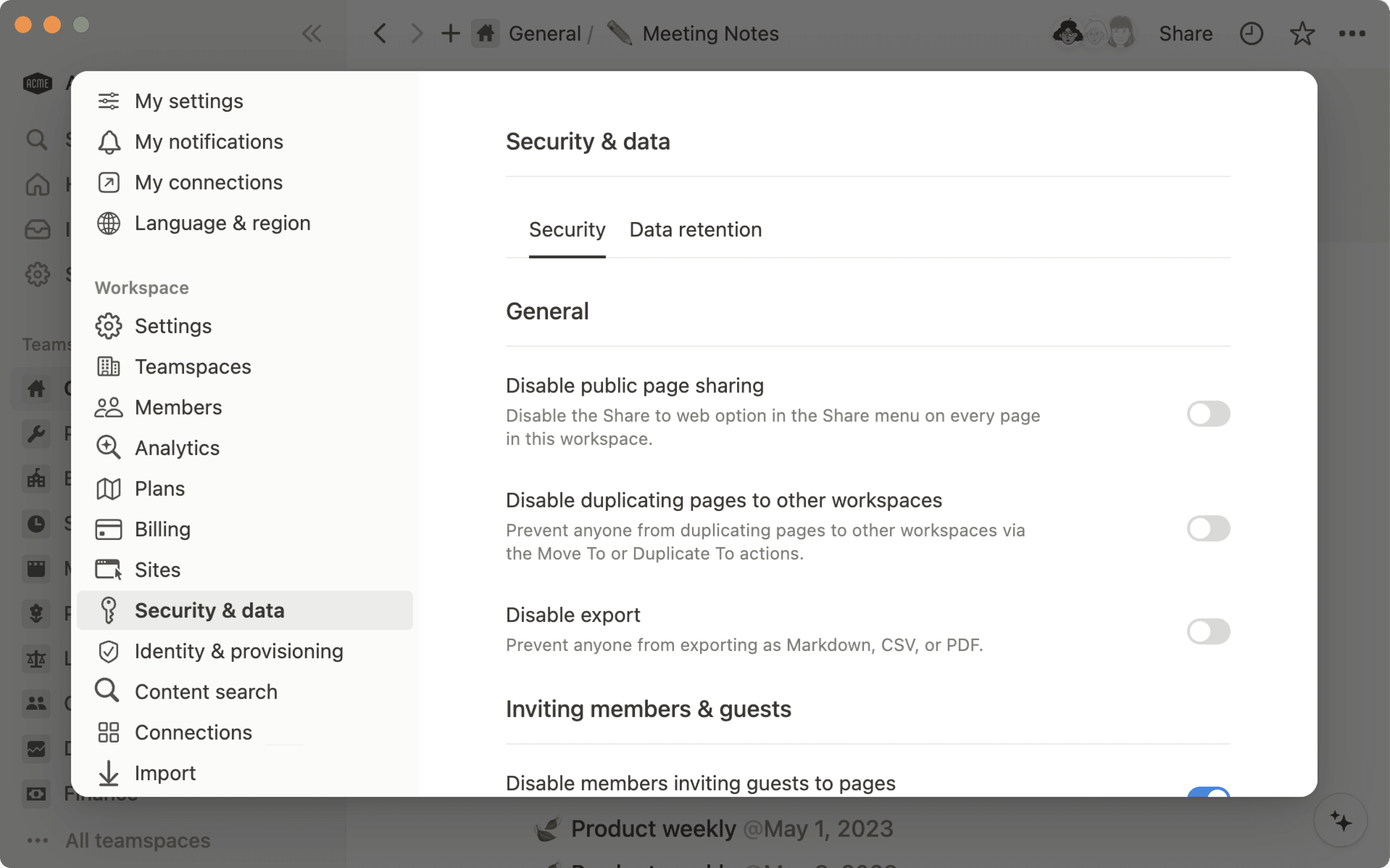 ca: configuración de seguridad para Enterprise