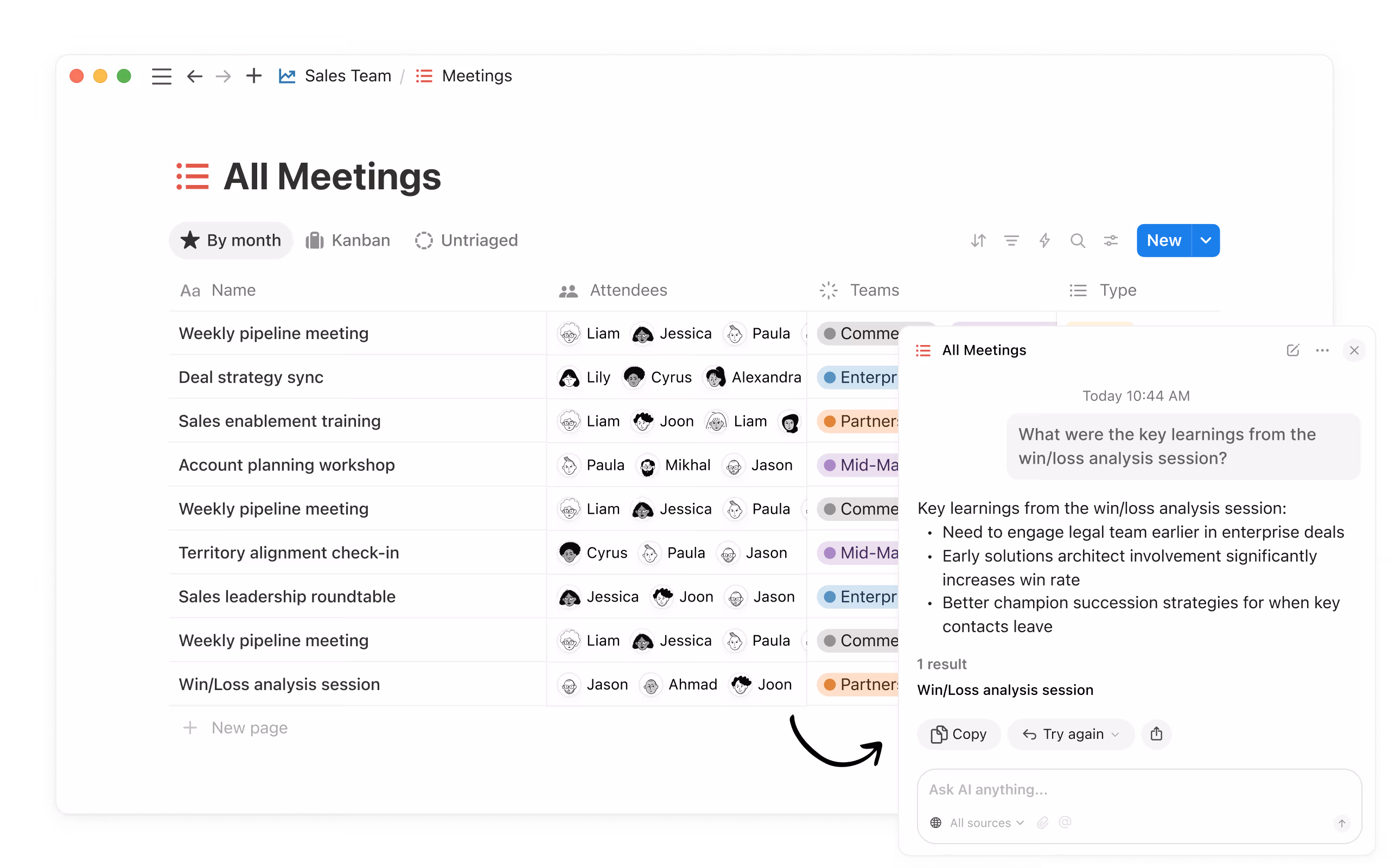 Rapat yang Bisa Ditelusuri