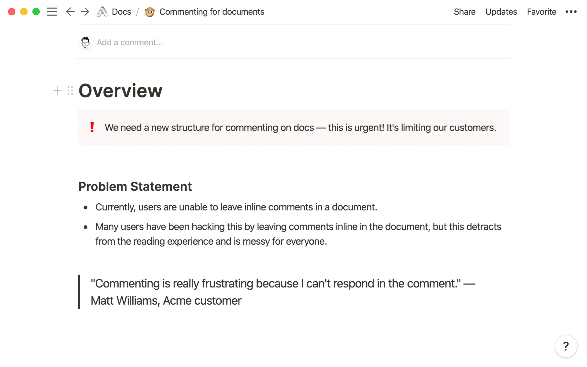 Callouts and quotes bring texture to your Notion pages and allow you to highlight certain text blocks.